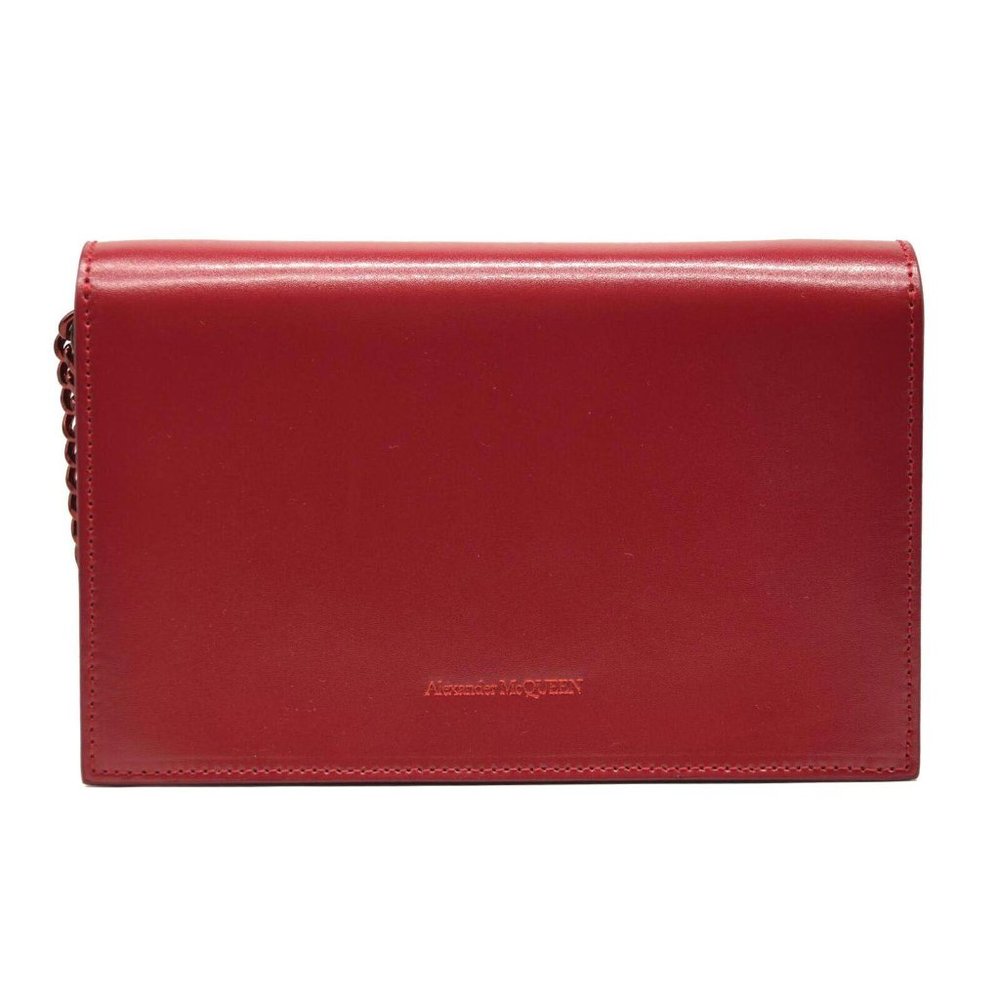 ALEXANDER MCQUEEN Skull Mini Leather Shoulder Bag In Red - Picture 4 of 15